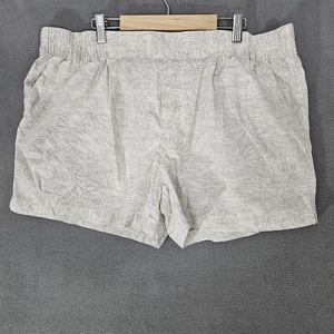 Womens Columbia Graphic Athletic Shorts Size Large L 4" Beige Tan